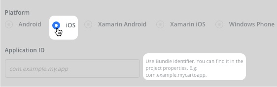 Platform App ID hint
